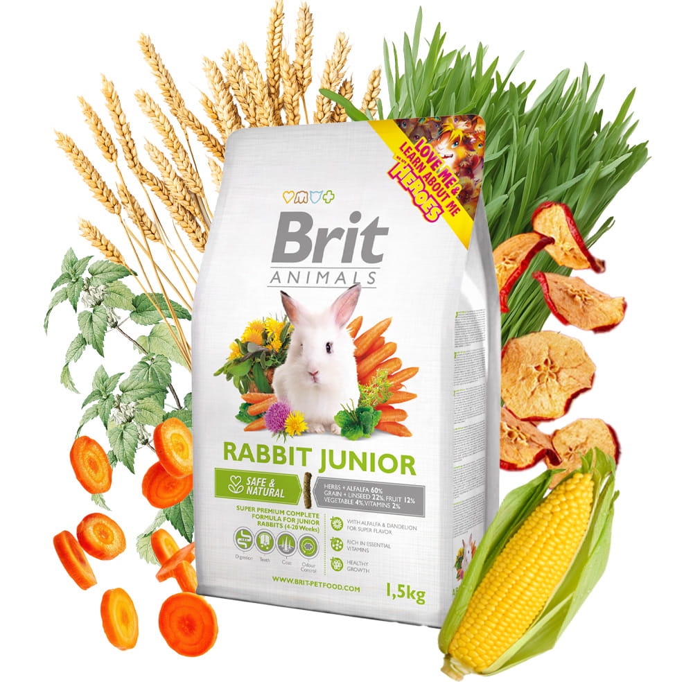 Brit Animals Complete Junior Rabbit Sucha Karma dla królika 1,5kg